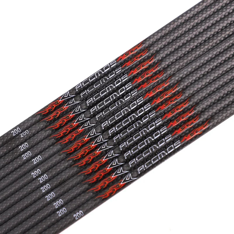 6 12 ID6 3K Carbon Arrow Shaft Spine 200 250 300 350 400 500 Archery