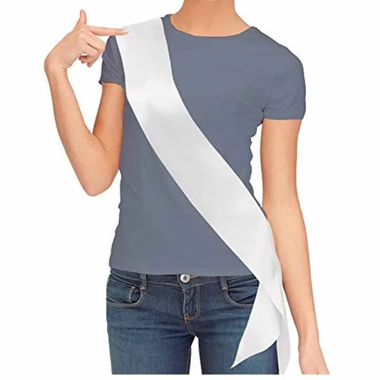 Blank DIY Sash for Bachelorette, Birthday & Party Events DIY Party Sash Peaceful Pleasures Health and Wellness