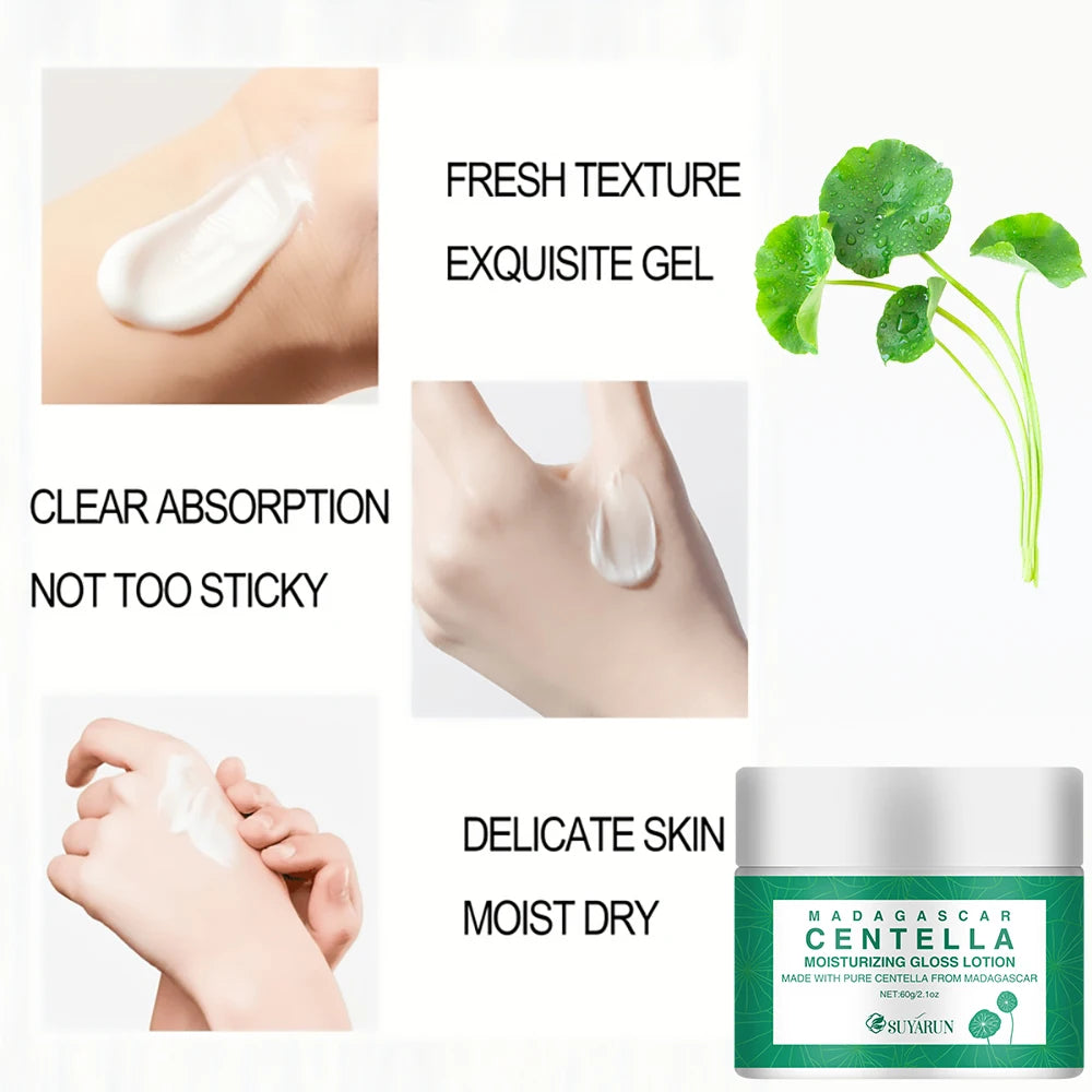 SUYARUN Hydrating Cica Face Cream - Soothes & Repairs Sensitive Skin, Intense Moisturizer with Centella Asiatica. Peaceful Pleasures Health and Wellness
