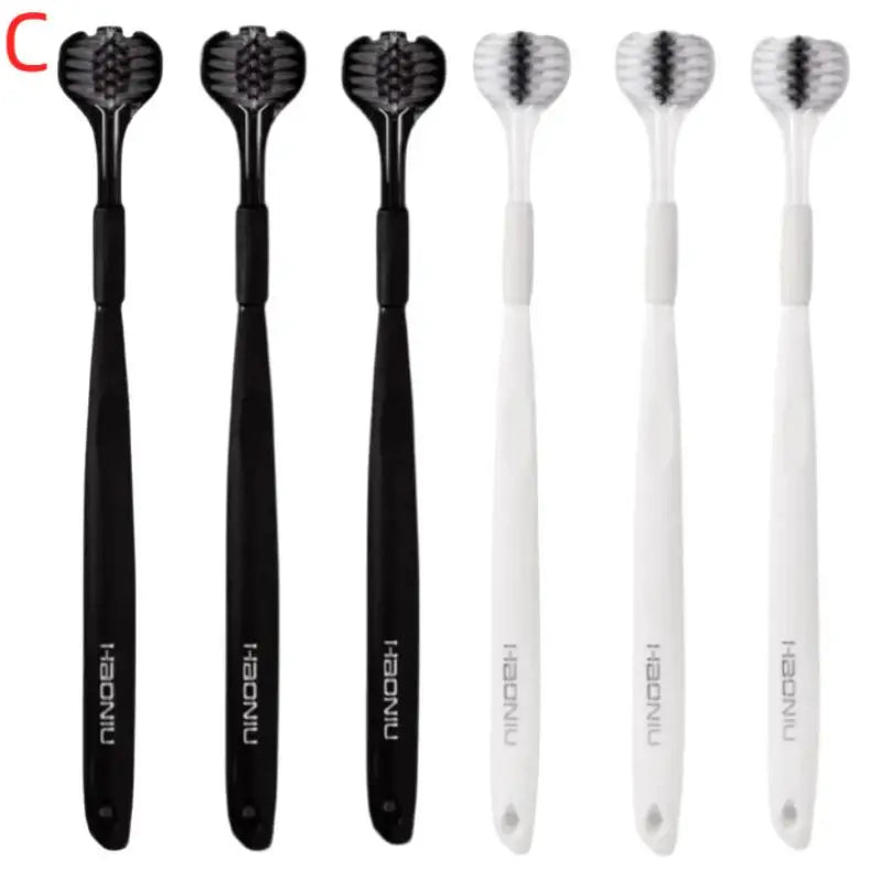 1/2/4/6pcs U-Shaped Three-Sided Toothbrush With Soft Bristles | 3D All-Around Soft-Bristle Cleaning Brush | Dental Care Peaceful Pleasures Health and Wellness 6pcs C