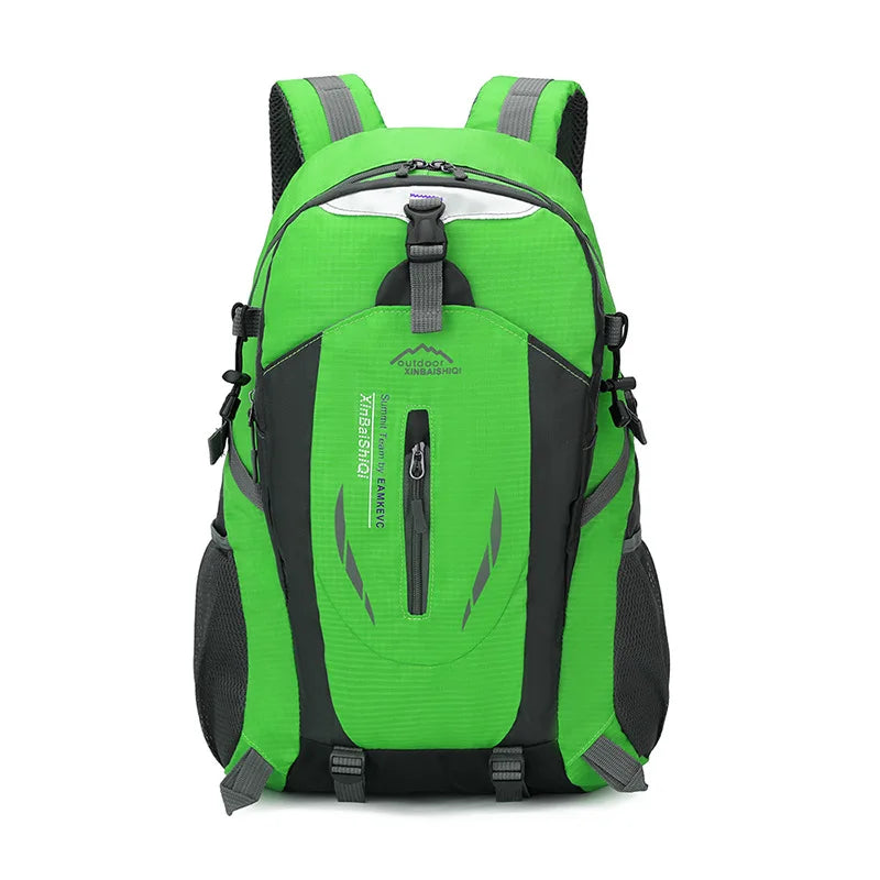 Outdoor hiking backpack, waterproof trekking rucksack, men's casual travel bag, new sports backpack for camping Peaceful Pleasures Health and Wellness green 1