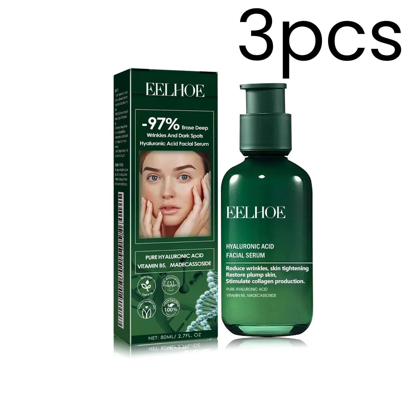 EELHOE Hyaluronic Acid Anti-Aging Face Serum 80ml – Firm & Hydrate