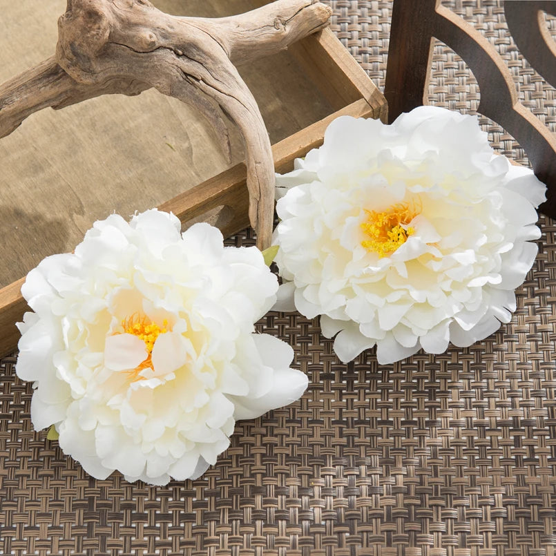Silk Peony Artificial Flowers 10/20pcs | Wedding & Home Décor