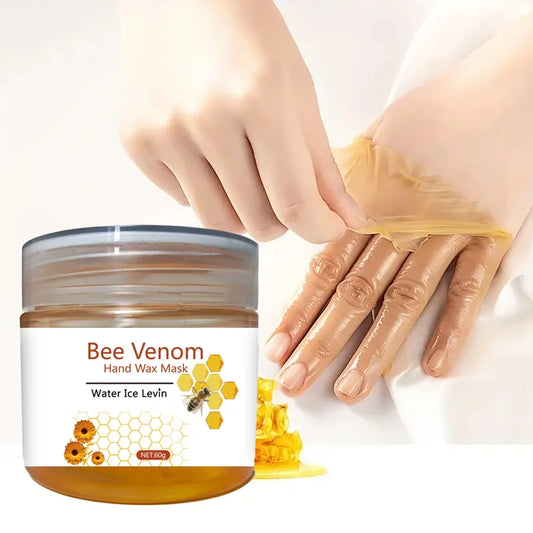 Honey Bee Venom Exfoliating Hand Wax Mask – Moisturizing 60g Exfoliating Hand Mask Peaceful Pleasures Health and Wellness Default Title