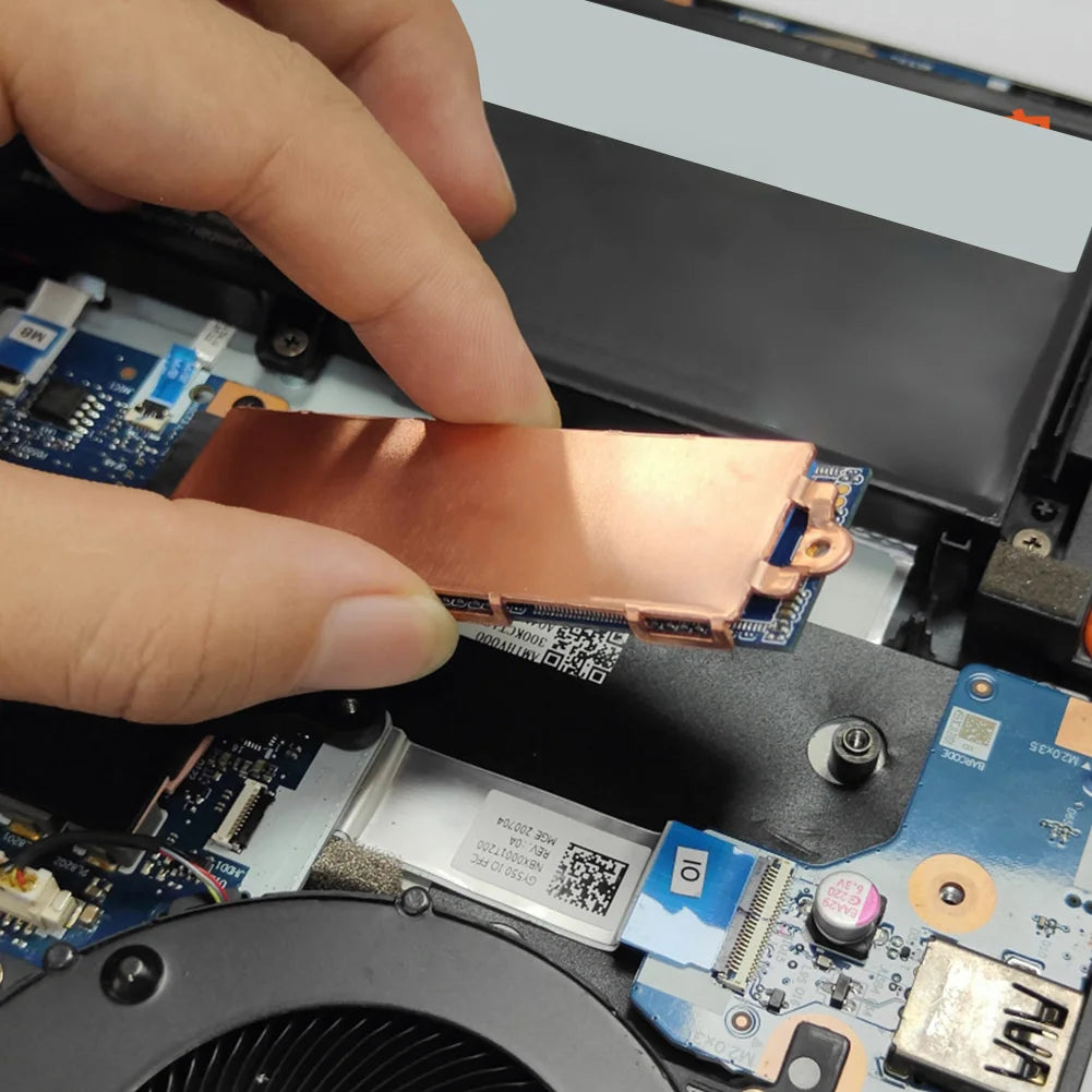 M.2 NVMe SSD Heatsink with Thermal Pads – Copper Cooler for 2280 Laptops Peaceful Pleasures Health and Wellness