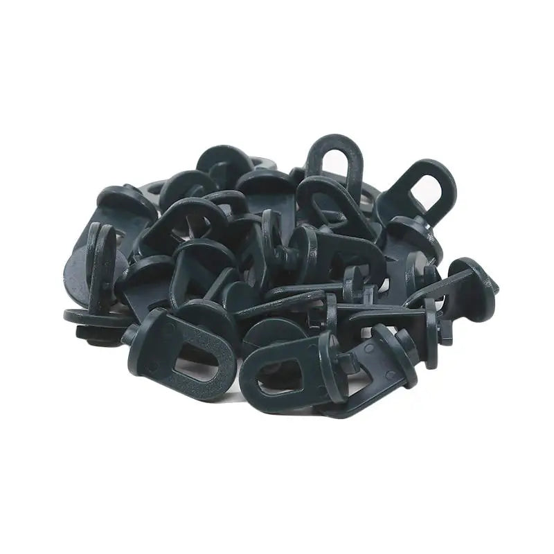6/30Pcs Greenhouse Hanging Plant Hooks Nylon Roller Track S Hook for Hanging Plants Basket Garden Greenhouse Hanging Accessory Peaceful Pleasures Health and Wellness 30pcs no S-hook