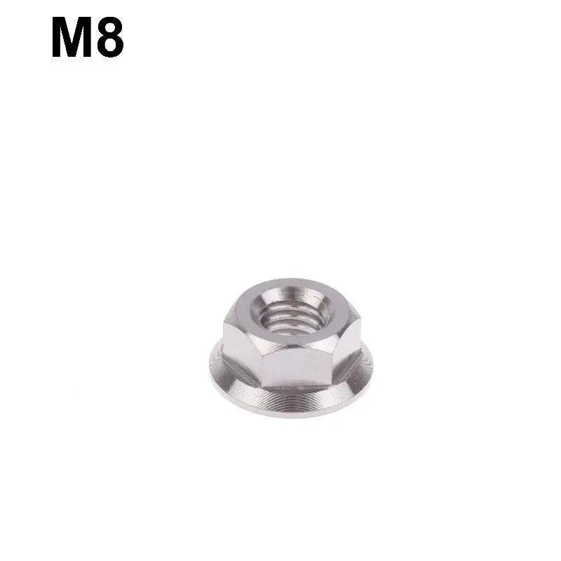 New 1PC Motorcycles Titanium Hex Flange Hexagon Nuts M5 M6 M8 M9 M10 M12 For Motorcycles And Motorbikes Peaceful Pleasures Health and Wellness A3