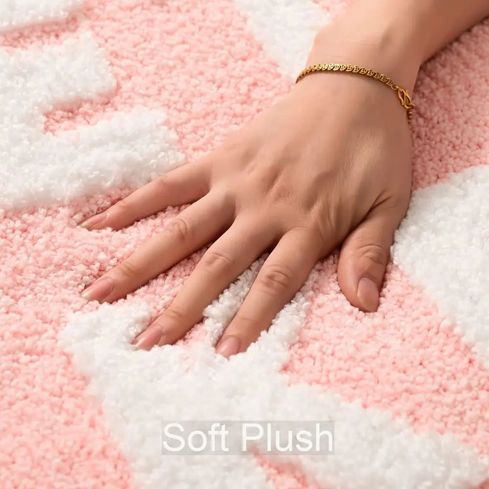 Pink Get Naked Bath Mat | Non-Slip, Soft & Absorbent Rug