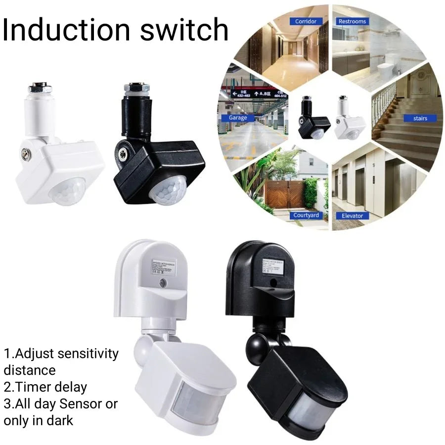 PIR Motion Sensor Detector Smart Switch Timer 110V 220V Human Body Infrared Auto On Off Light For LED Lamp Light Stair Corridor Peaceful Pleasures Health and Wellness