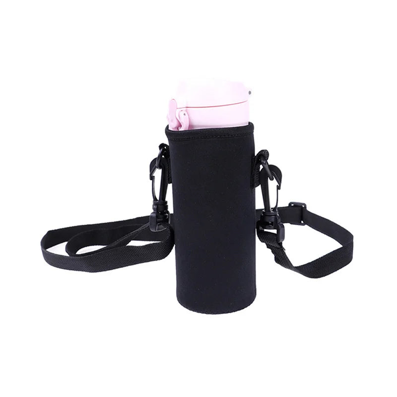 Insulated Cup Sleeve with Neck Rope Retractable Buckle Thick Thermal Cover for Glass Mug Coffee Tea Portable Drink Holder Peaceful Pleasures Health and Wellness