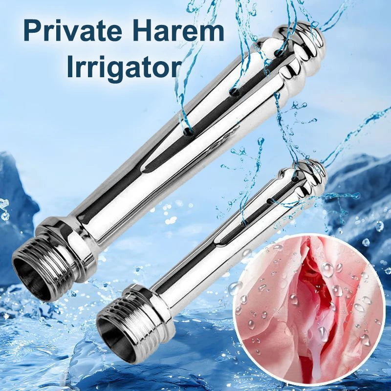 Metal 3 Holes Side Opening Bidet Anal Sprinkler Enema Cleaning Shower Colonic Douche Nozzle Vaginal Wash Bathroom Accessories Peaceful Pleasures Health and Wellness