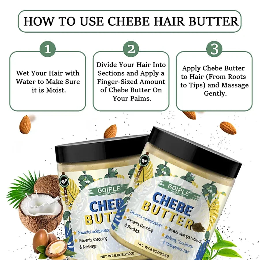 GOIPLE Chebe Hair Conditioner Oil Butter & Powder | Deep Moisture