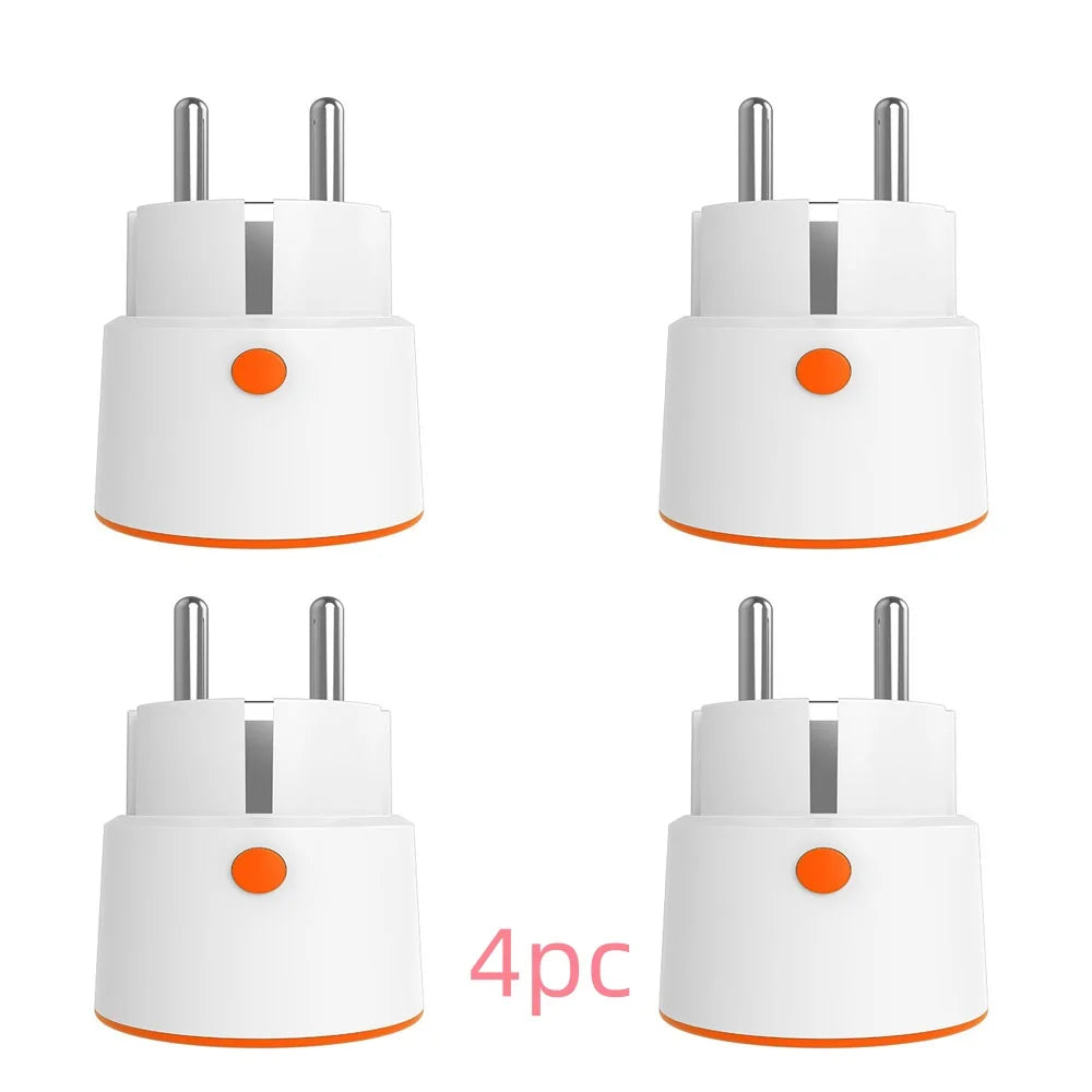 Tuya 16A EU Smart Power Plug Zigbee 3.0 Outlet Child Lock Smart Socket Remote Control Work With Alexa Google Home Peaceful Pleasures Health and Wellness 4 PC