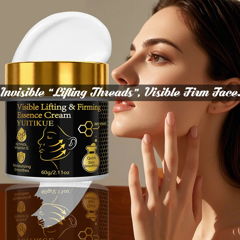 YUITIKUE Bee Venom Lifting Firming Cream 60g Retinol & Vitamin E Moisturizing Essence Cream for Smoother, Youthful Skin Peaceful Pleasures Health and Wellness