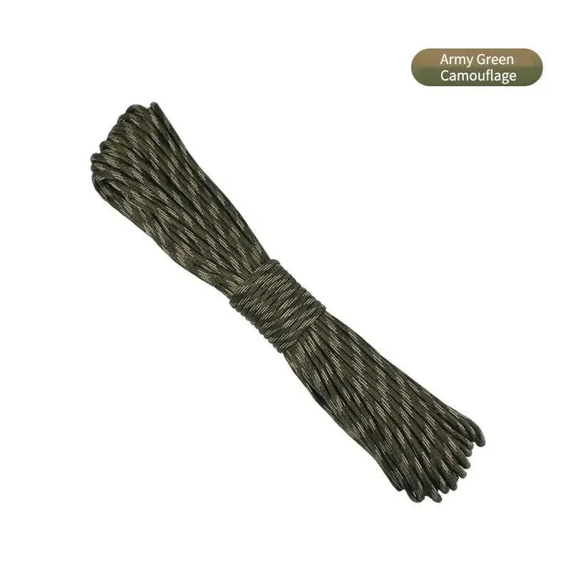 7 Cores 550 Paracord Cord 5 8 16 31 M Dia.4mm For Outdoor Camping Survival Lanyard Parachute Rope Hiking Tent Accessories Peaceful Pleasures Health and Wellness Comouflage 16M