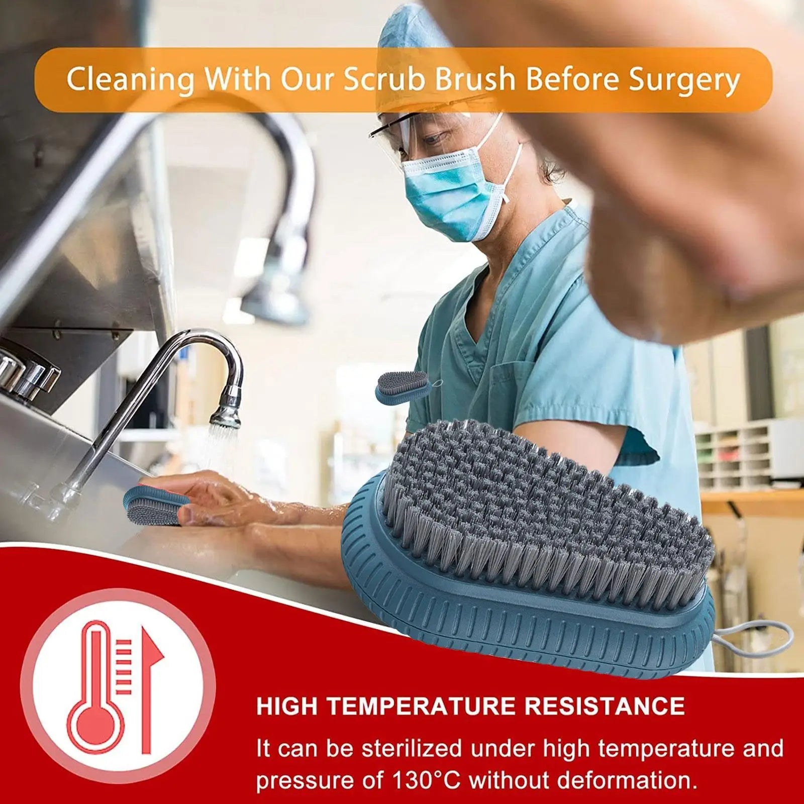 Heavy Duty Fingernail Scrub Brush – Nail Cleaning Brush for Hands, Fingers & Toes Peaceful Pleasures Health and Wellness