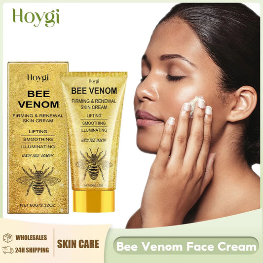 Bee Venom Face Cream Fade Fine Lines Improve Sagging Skin Firming Increase Elasticity Tightening Lifting Nourishing Facial Care Peaceful Pleasures Health and Wellness