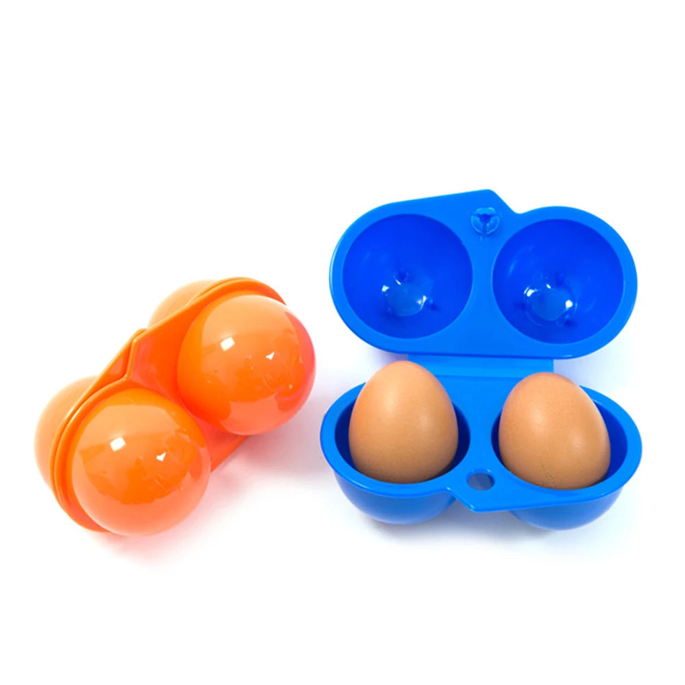 Portable Egg Holder Storage Box – 2/4/6/12 Grid Camping Case Egg Storage Container Peaceful Pleasures Health and Wellness
