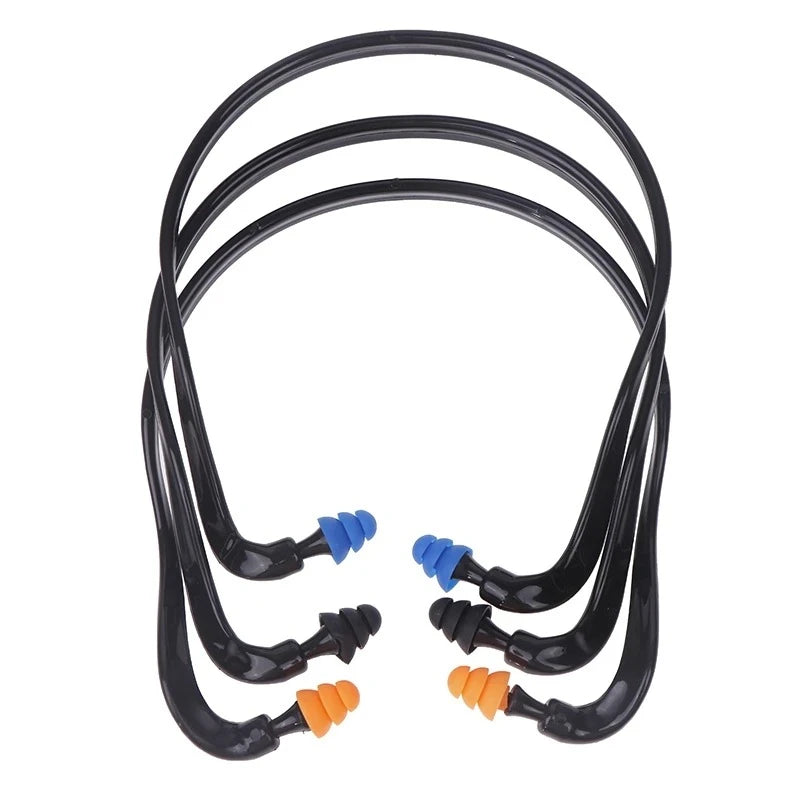 1PC Soft Silicone Head-mounted Earplugs Noise Reduction Ear Plugs for Sleeping & Working Anti-Noise Earmuff Hearing Protector Peaceful Pleasures Health and Wellness