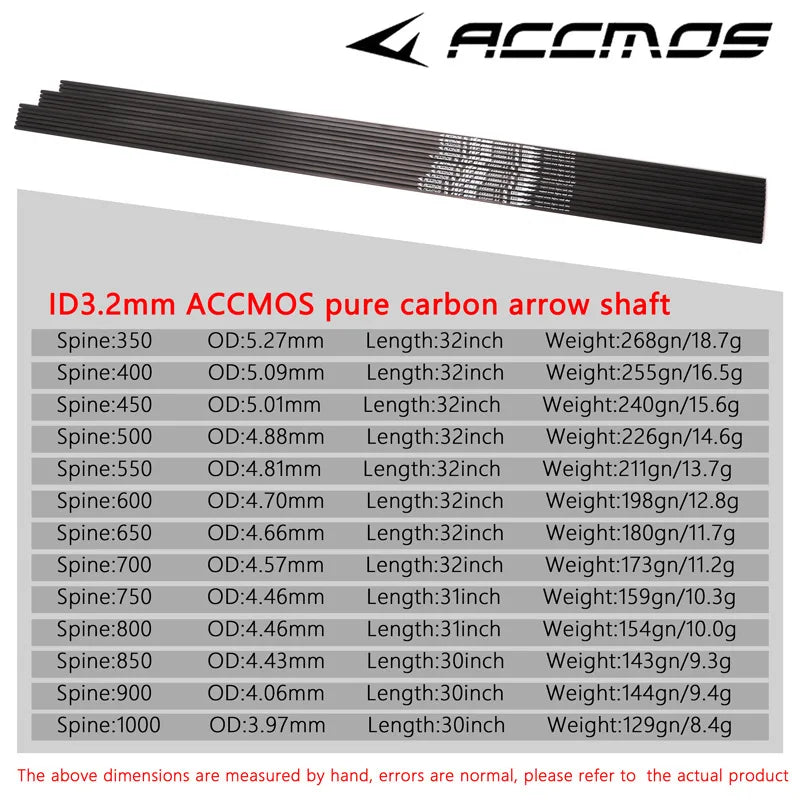 6 Carbon Arrow Shaft ID Straightness+-0 003 Pure Rod