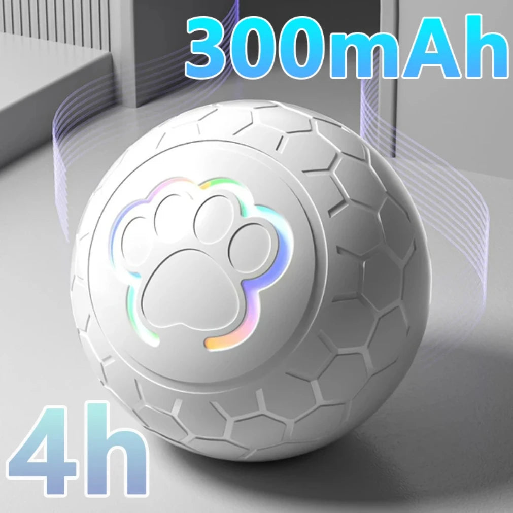 Smart Interactive Pet Toy Ball – RGB Lights, Auto Roll & Bounce