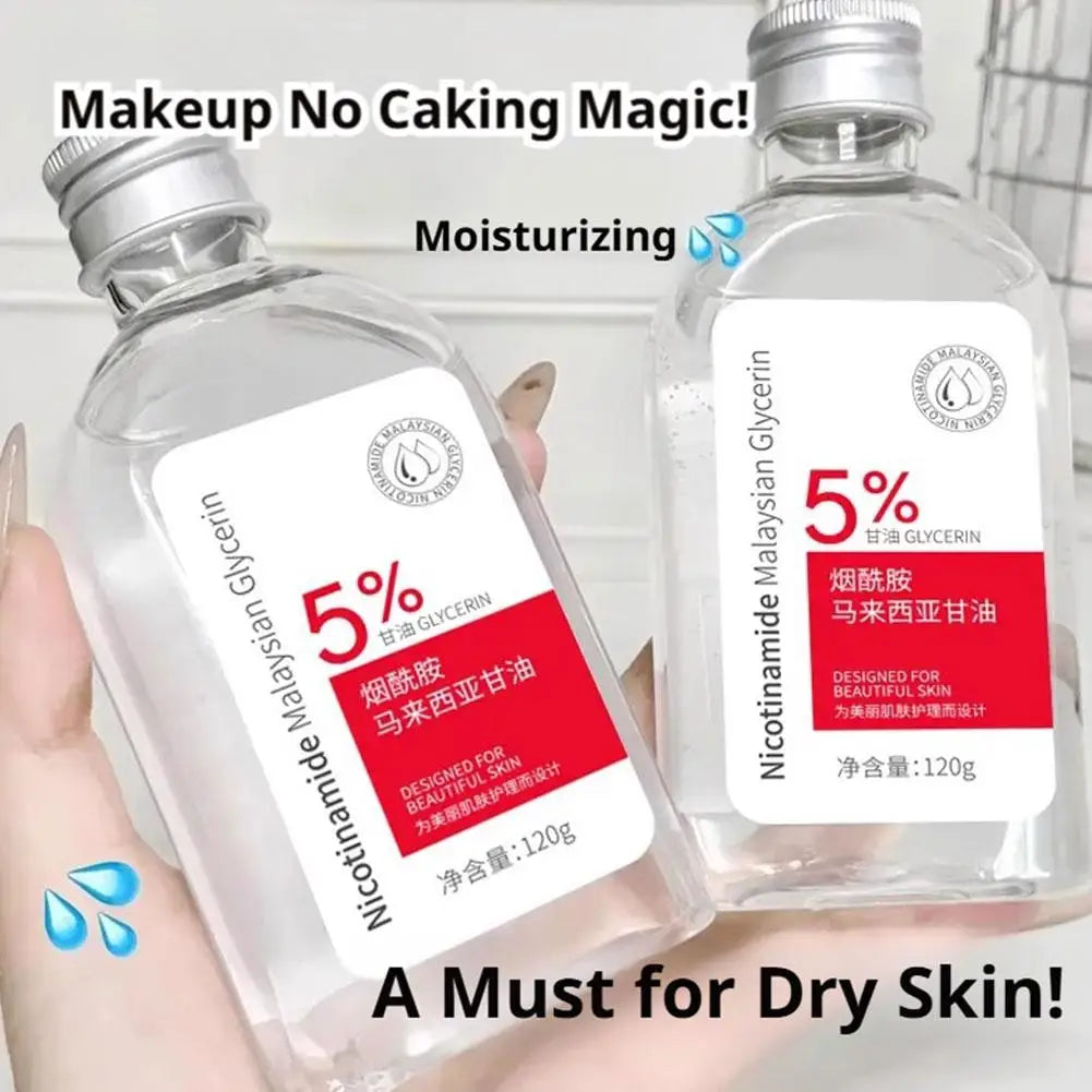 120ml Niacinamide Malaysian Vitamin E Skincare Glycerol Brighten the Skin Moisturizing Essence Water Skin Care Glycerin Skincare Peaceful Pleasures Health and Wellness