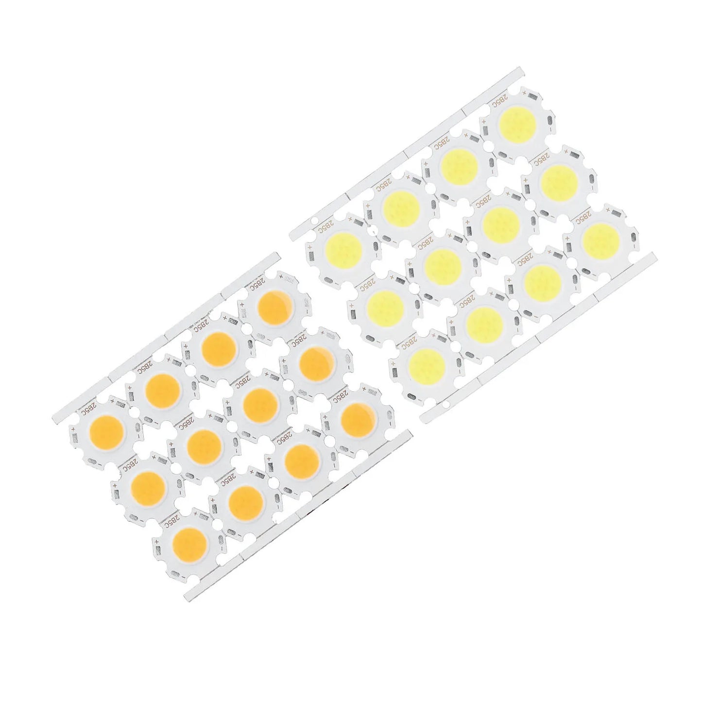 COB Light Emitter COB Light Chip No Stroboscopic Indoor Lighting Round LED Chips Uniform Luminescence and No Dazzling for Lamp Peaceful Pleasures Health and Wellness