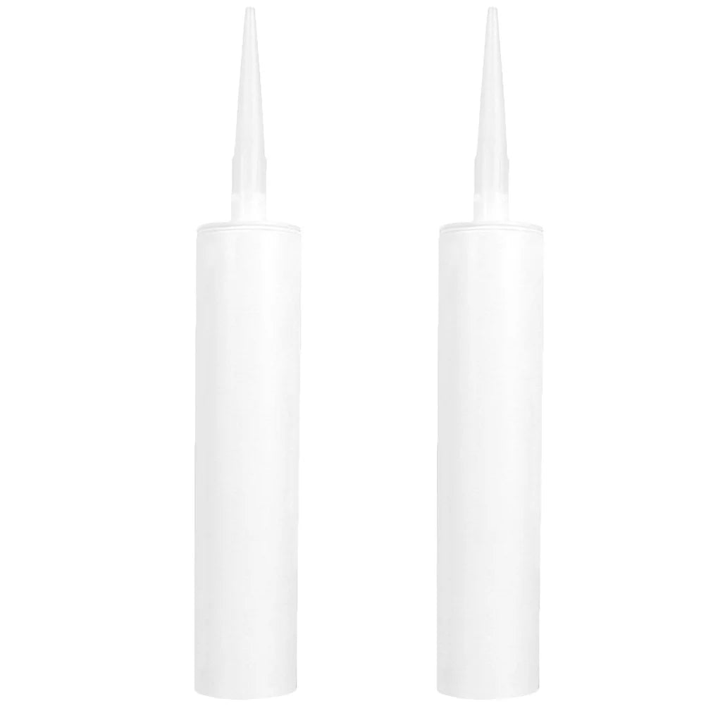 3pcs Caulk Caps Caulking Sealant Tube Empty Caulking Tube Refillable Sealant Caulking Tube Bottle Homesqueeze Caulking Pipes Peaceful Pleasures Health and Wellness 2pcs White