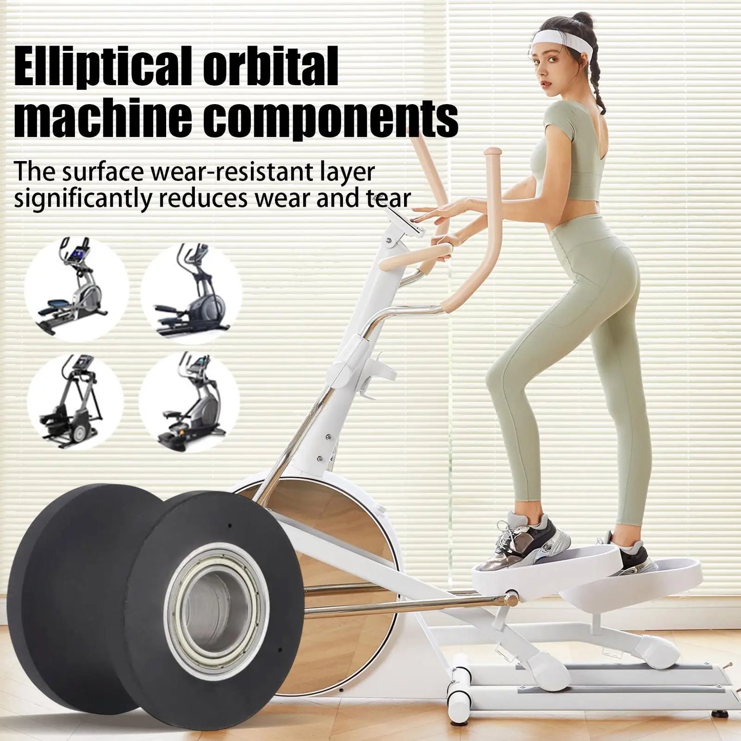 Elliptical Trainer Roller – Quiet Smooth Replacement Wheel
