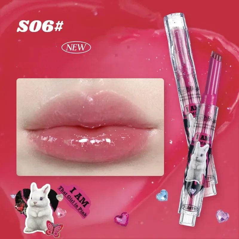 FLORTTE Mirror Glass Lip Gloss | Heart Shape Moisturizing Tint