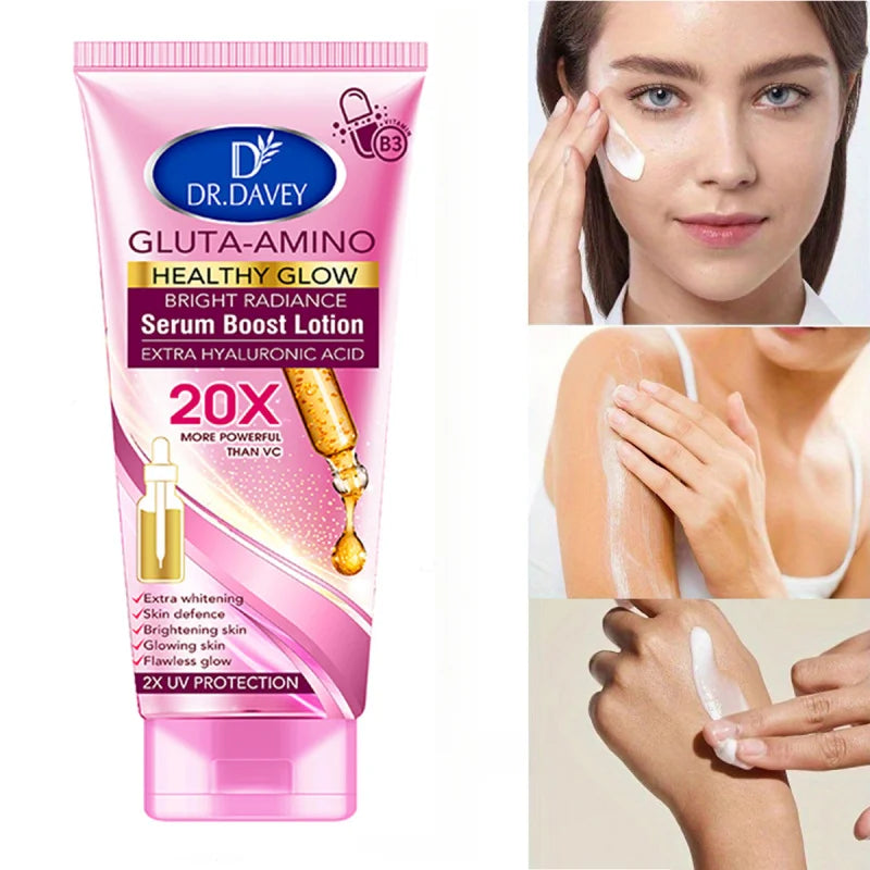 300ml DR.DAVEY GLUTA AMINO BODY LOTION Body Lotion Moisturizing Cream Large Capacity Moisturizing Fragrance Refreshing Peaceful Pleasures Health and Wellness