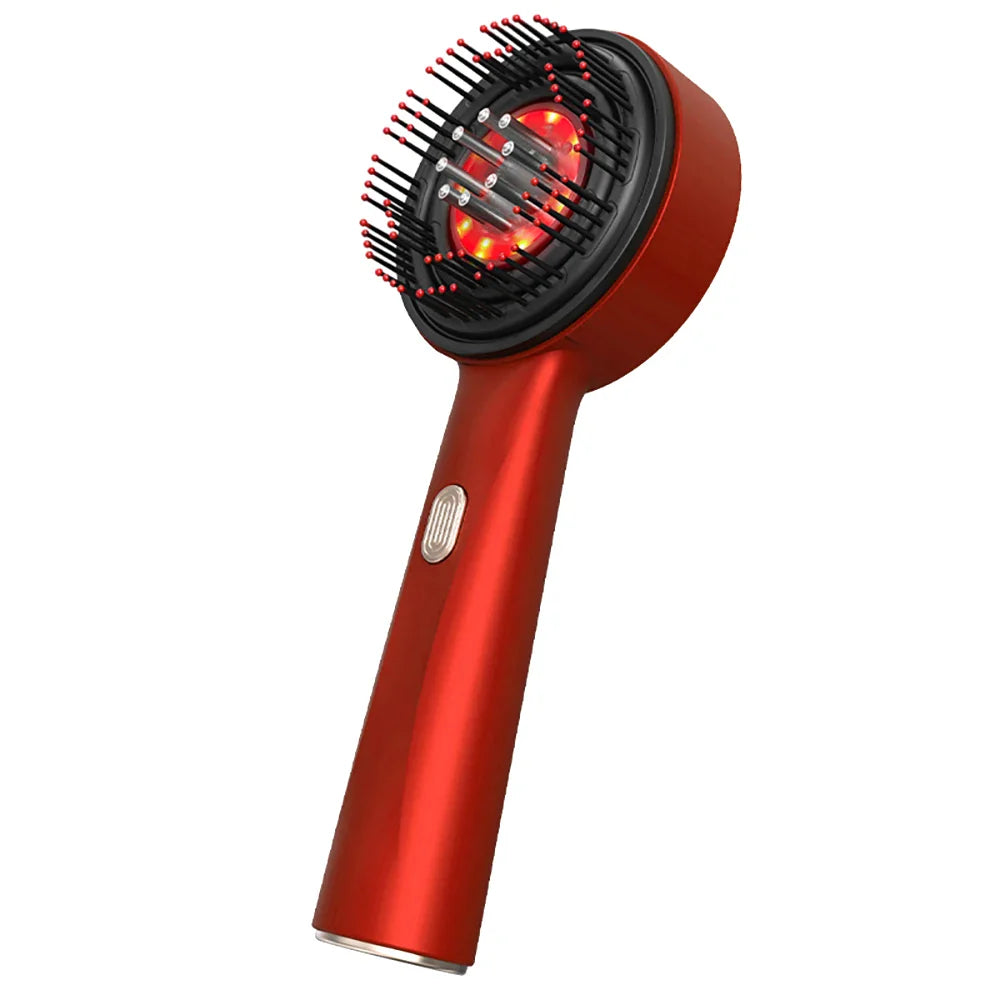 Electric Scalp Massager Comb – Red Light & Oil Applicator