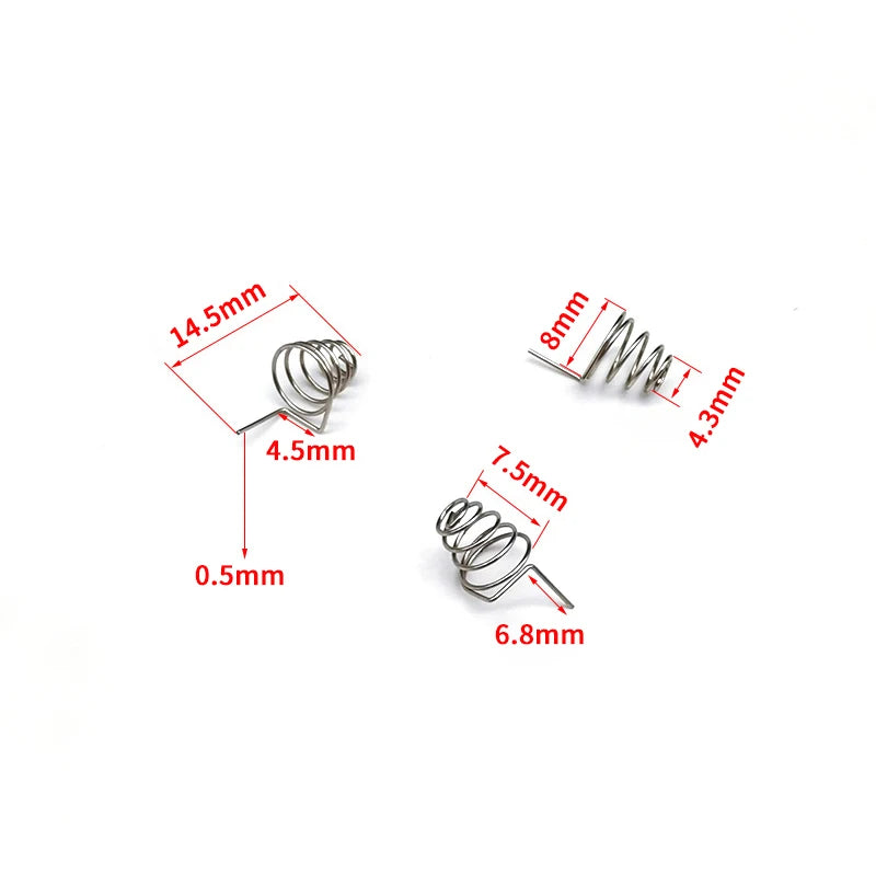 5pcs AAA AA Battery Spring Contact Plates | Nickel DIY Parts