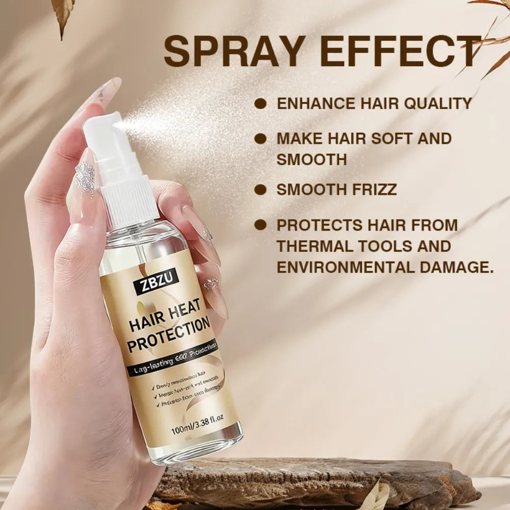 Heat Protectant Spray & UV Shield Hair Serum – 100ml