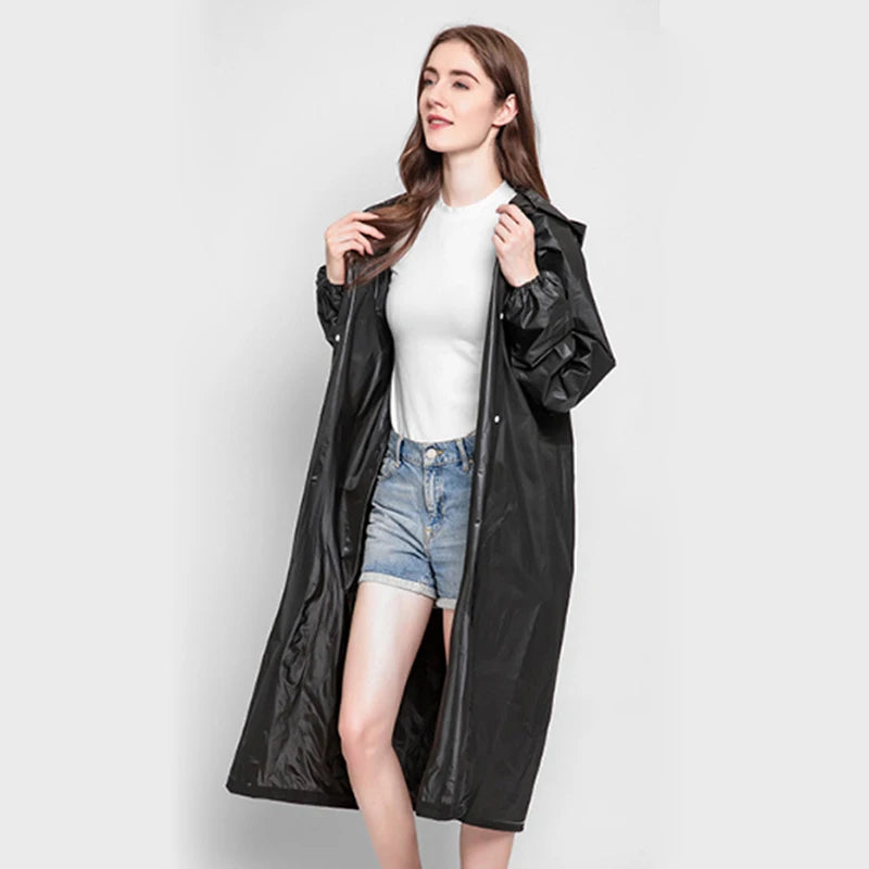 Rainwear Outdoor Hooded Breathable Tourism Concert Raincoat Camping Hiking Hunting Birdwatching Suit Rain Gears Peaceful Pleasures Health and Wellness