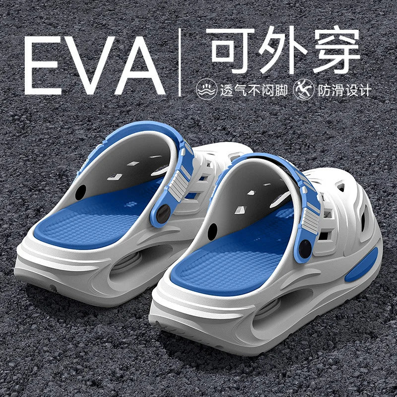 Men's Thick-Soled Anti-Slip EVA Hole Sandals | Summer Clogs