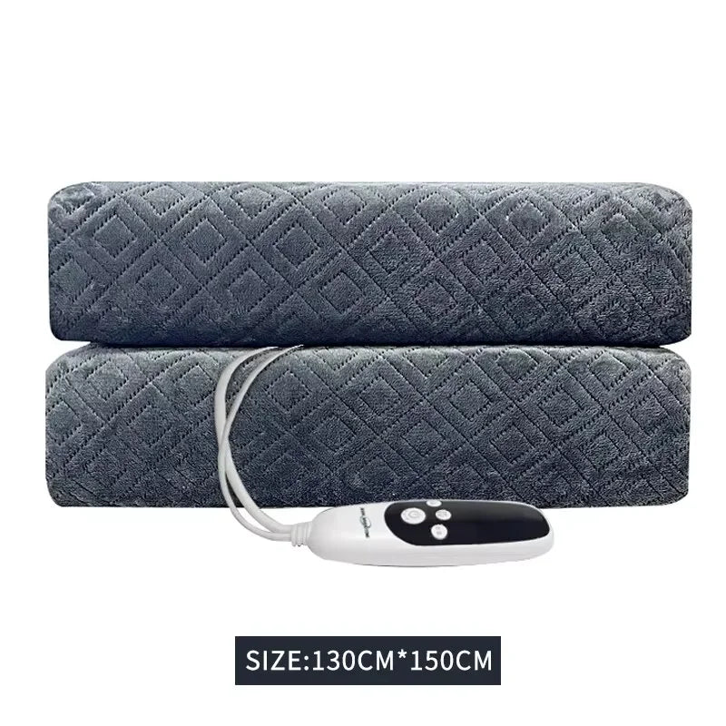 Arctic Velvet Electric Blanket Blanket Gray Electric Blanket Intelligent Temperature Control Power off Protection Dormitory Peaceful Pleasures Health and Wellness 130 150