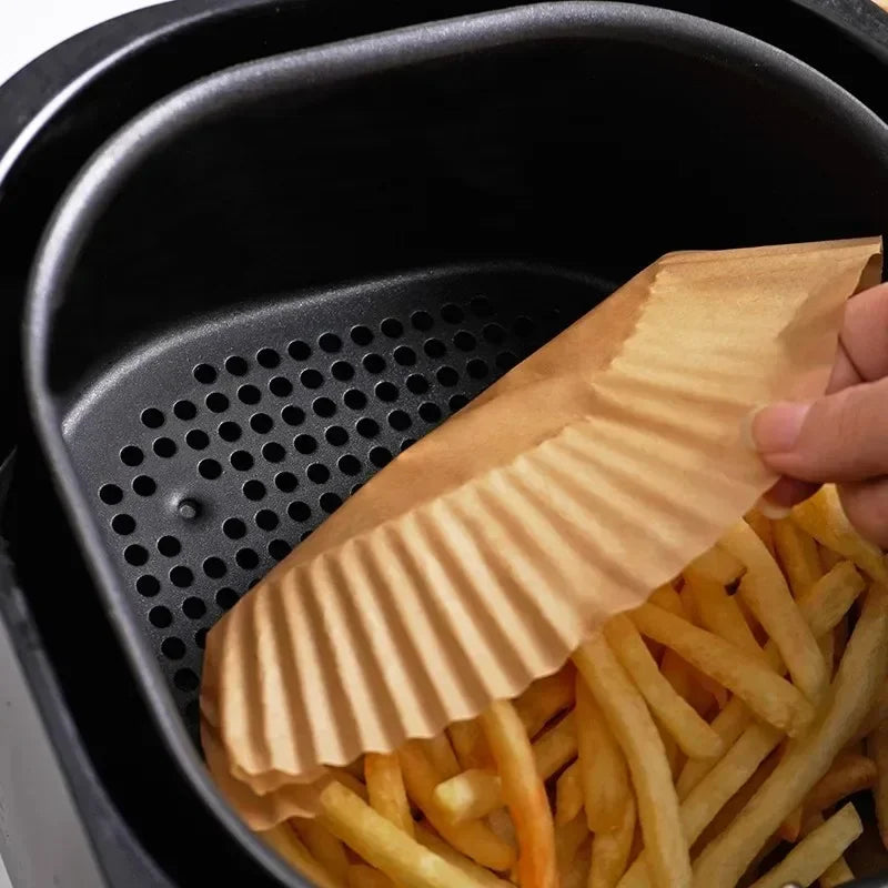 Air Fryer Parchment Paper Liners 30/50 Pcs | Non-Stick Baking Mats