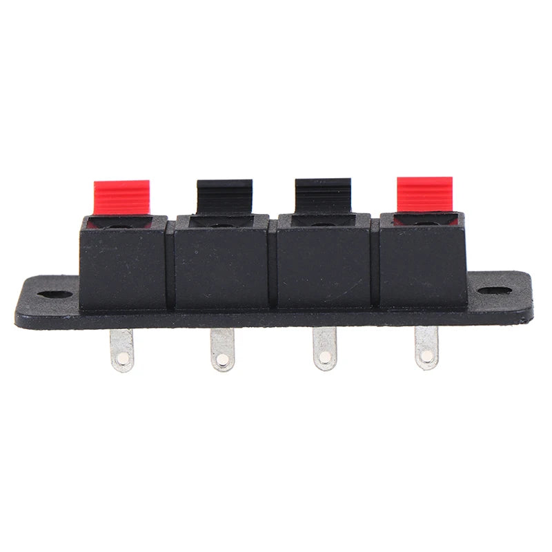 2Pcs Terminal Audio Speaker Terminals Wiring Clip 4 Positions Spring Connector For Voice Box Loudspeaker Connector Clamps Peaceful Pleasures Health and Wellness