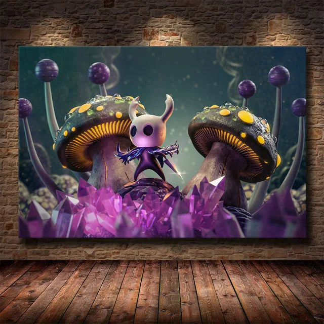 Hollow Knight Hallownest Map HD Canvas Poster | Wall Art