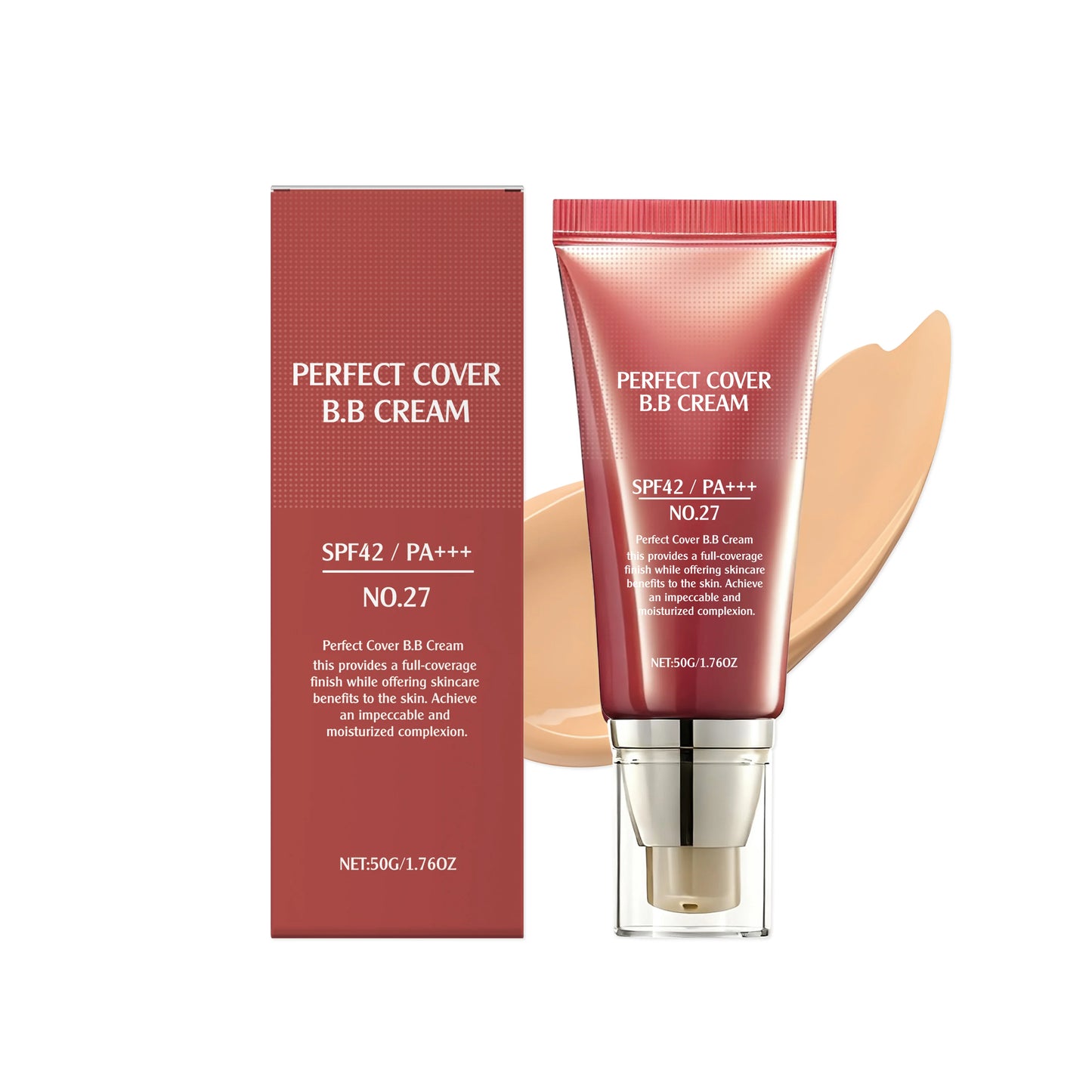 Moisturizing BB Cream Concealer – UVA Block & Blemish Cover 50g BB Cream Concealer Peaceful Pleasures Health and Wellness Medium Skin