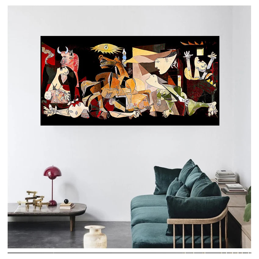 Painting Reproductions on The Wall Posters and Prints Decorative Picture for Living Room Famous Picasso Guernica Art Canvas Peaceful Pleasures Health and Wellness