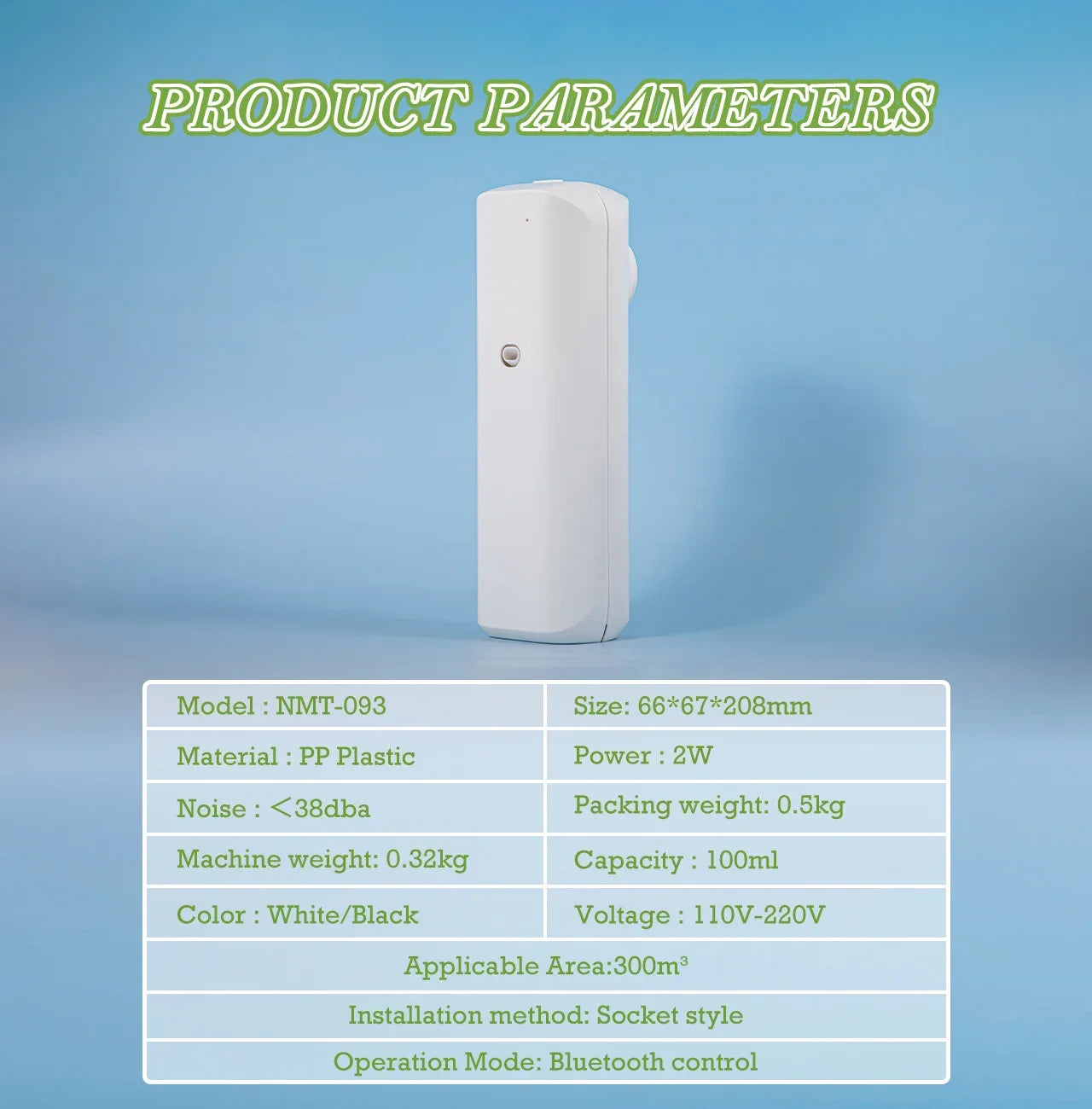 NAMSTE Plug-In Bluetooth Scent Diffuser – 500 SQFT Peaceful Pleasures Health and Wellness