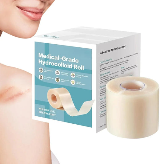 1-5M Sanke Rescue Hydrocolloid Roll for Wound Care Cut-to-Size Extra Large Hydrocolloid Patch Bandages Absorbent Waterproof Peaceful Pleasures Health and Wellness