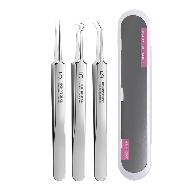 German Ultra-fine No. 5 Cell Pimples Blackhead Clip Tweezers Beauty Salon Scraping Closing Special Artifact Acne Needle Tools Peaceful Pleasures Health and Wellness