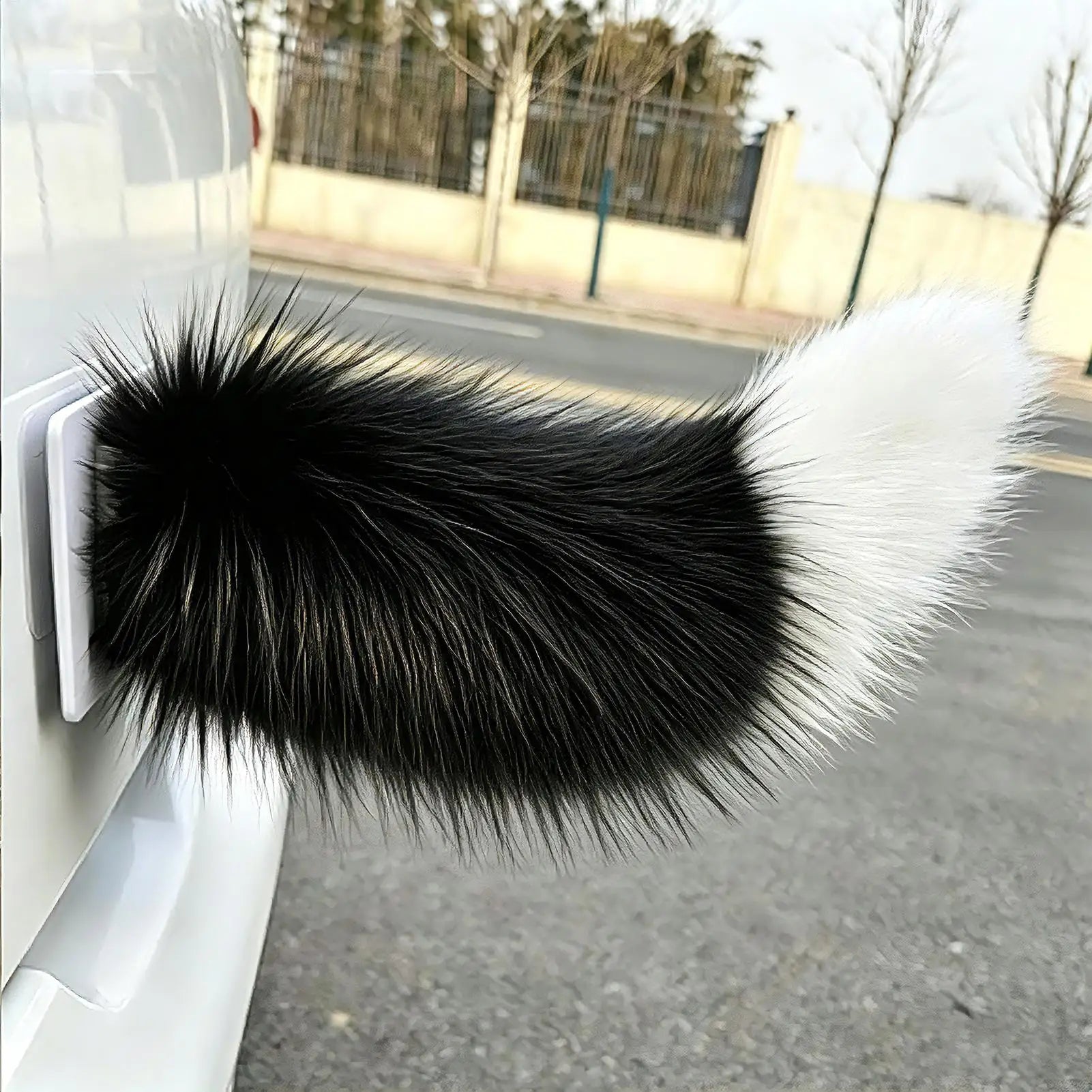 Moving Tail Remote Control Wagging Rechargeable Cute Realistic Plush Car Decoration For RV Truck Motorcycle SUV Home Travel Peaceful Pleasures Health and Wellness