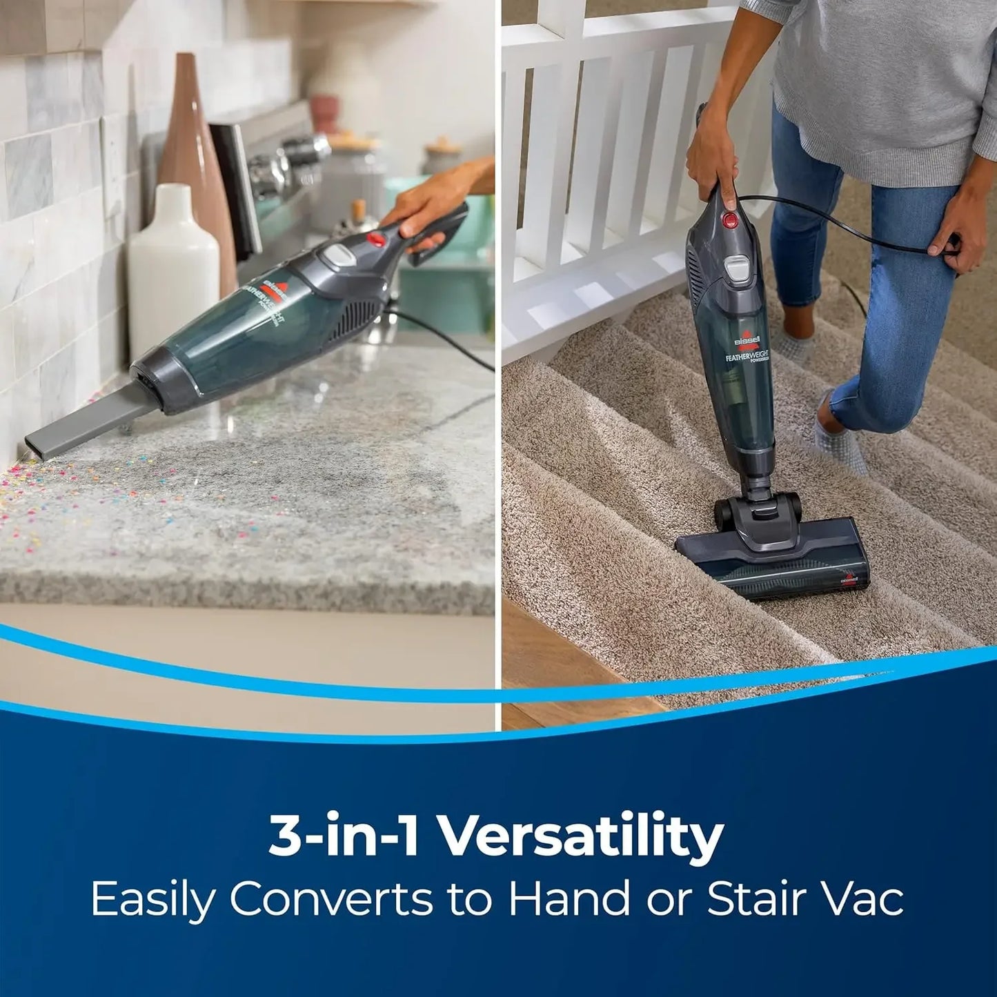 Lightweight 600W PowerBrush Vacuum – 3-in-1 for Carpets, Floors & Upholstery Vacuum Cleaners Peaceful Pleasures Health and Wellness
