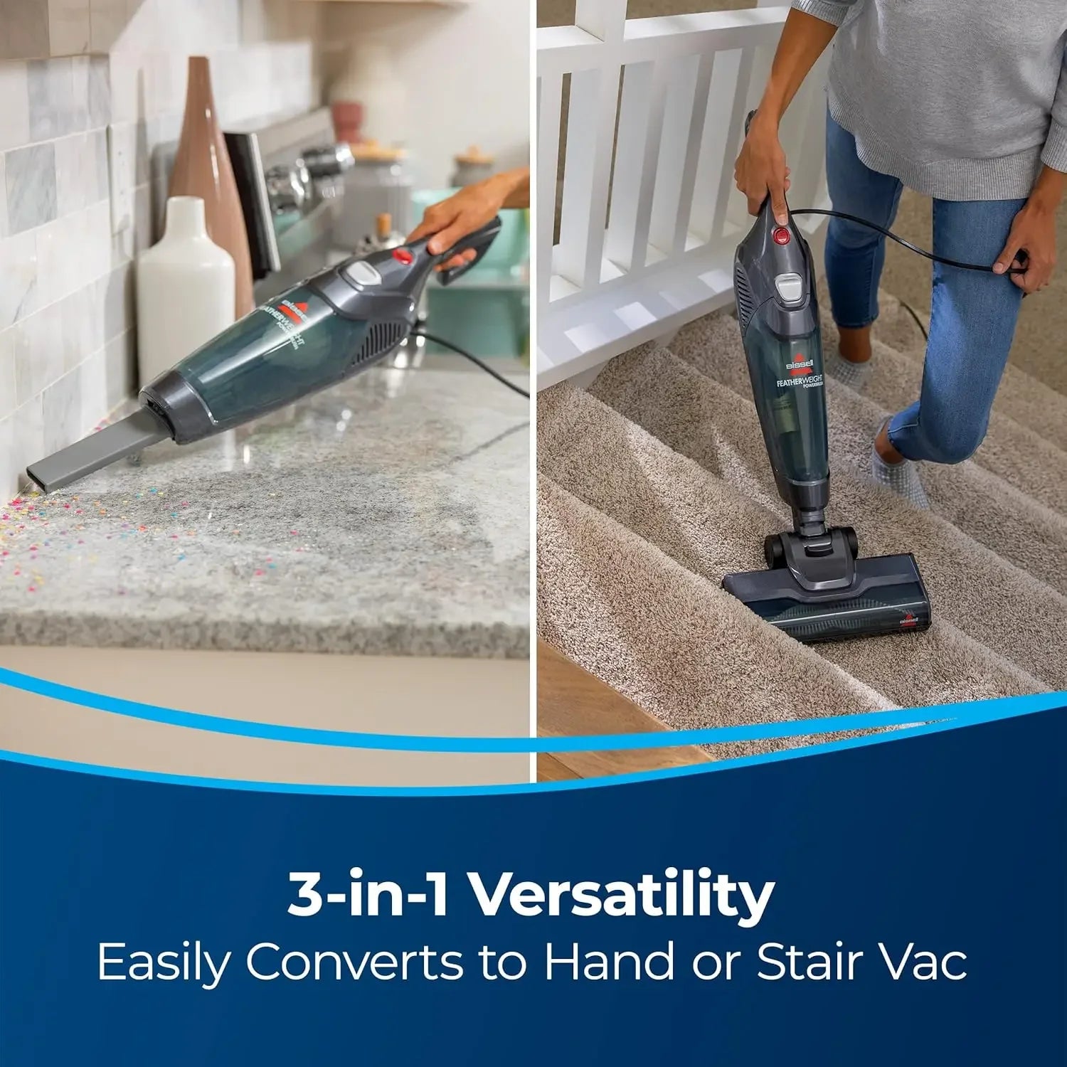 Lightweight 600W PowerBrush Vacuum – 3-in-1 for Carpets, Floors & Upholstery Vacuum Cleaners Peaceful Pleasures Health and Wellness