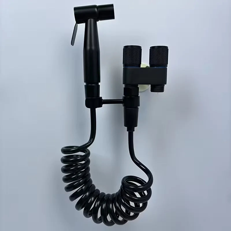 Wall-Mounted Dual-Mode Toilet Faucet | Ceramic Valve Steel