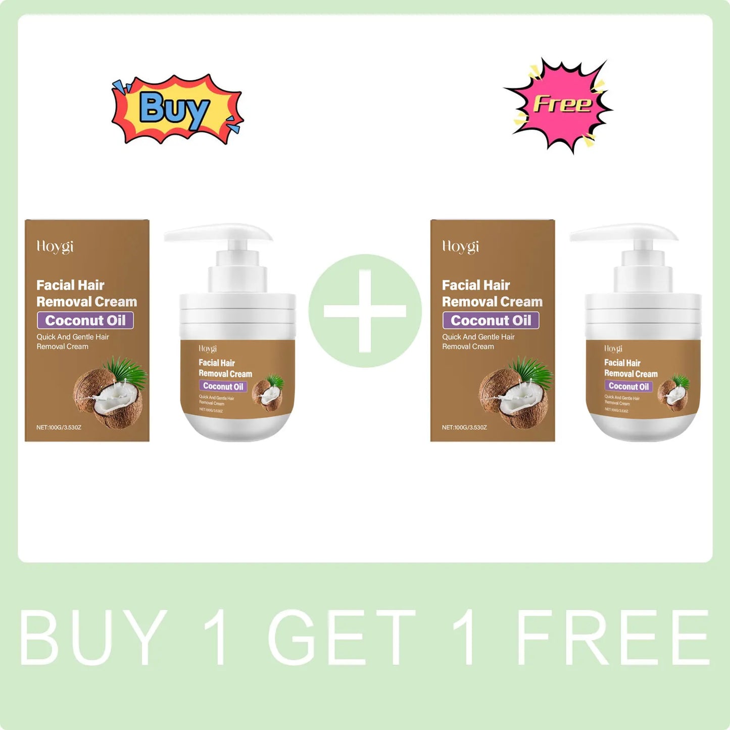 Face Hair Removal Cream Painless Not Stimulating Reduce Redness Soothing Growth Inhibitor Smoothing Body Armpit Depilatory Cream Peaceful Pleasures Health and Wellness Buy 1 Get 1 Free